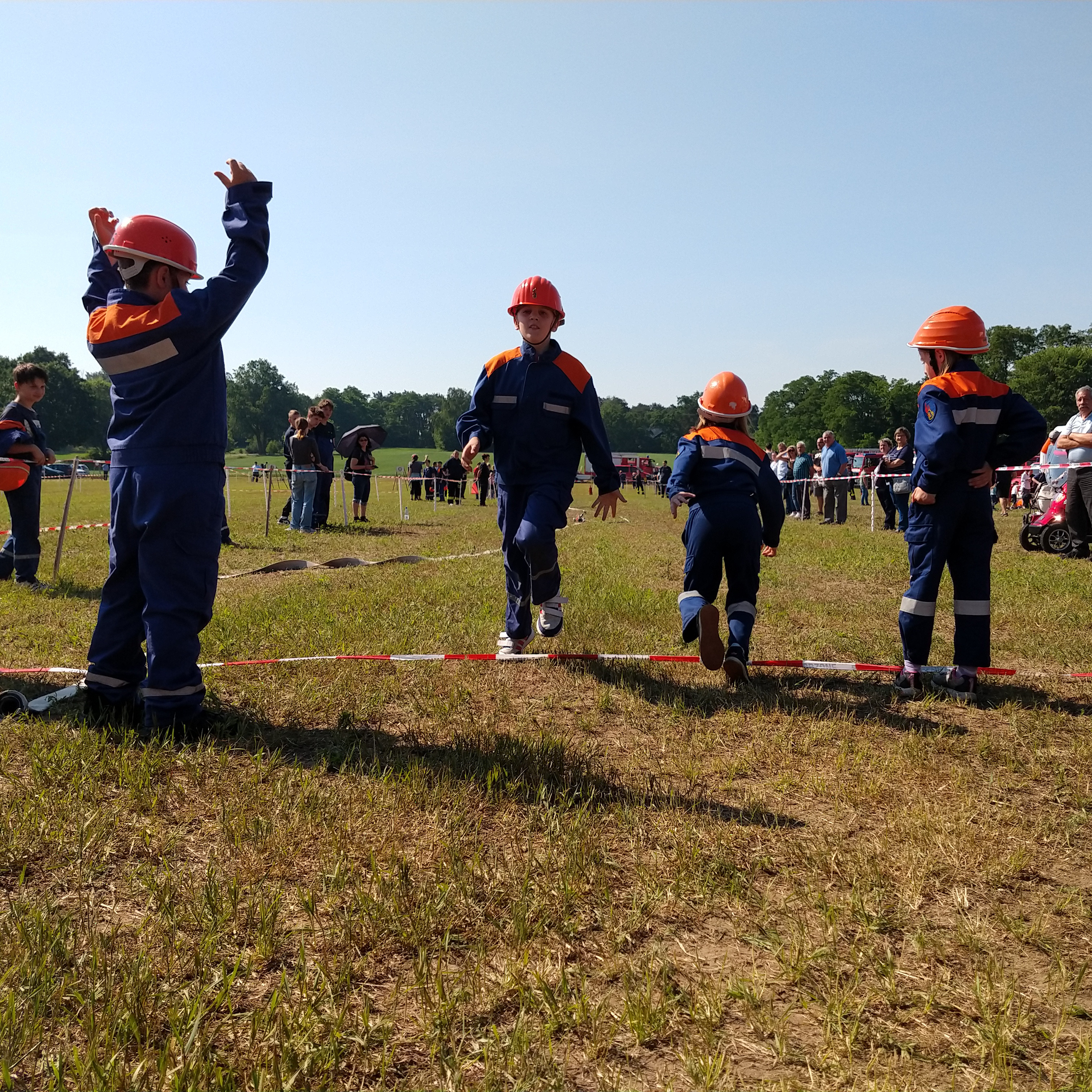 Eine unserer Kindermannschaften bei der Gruppenstaffete.